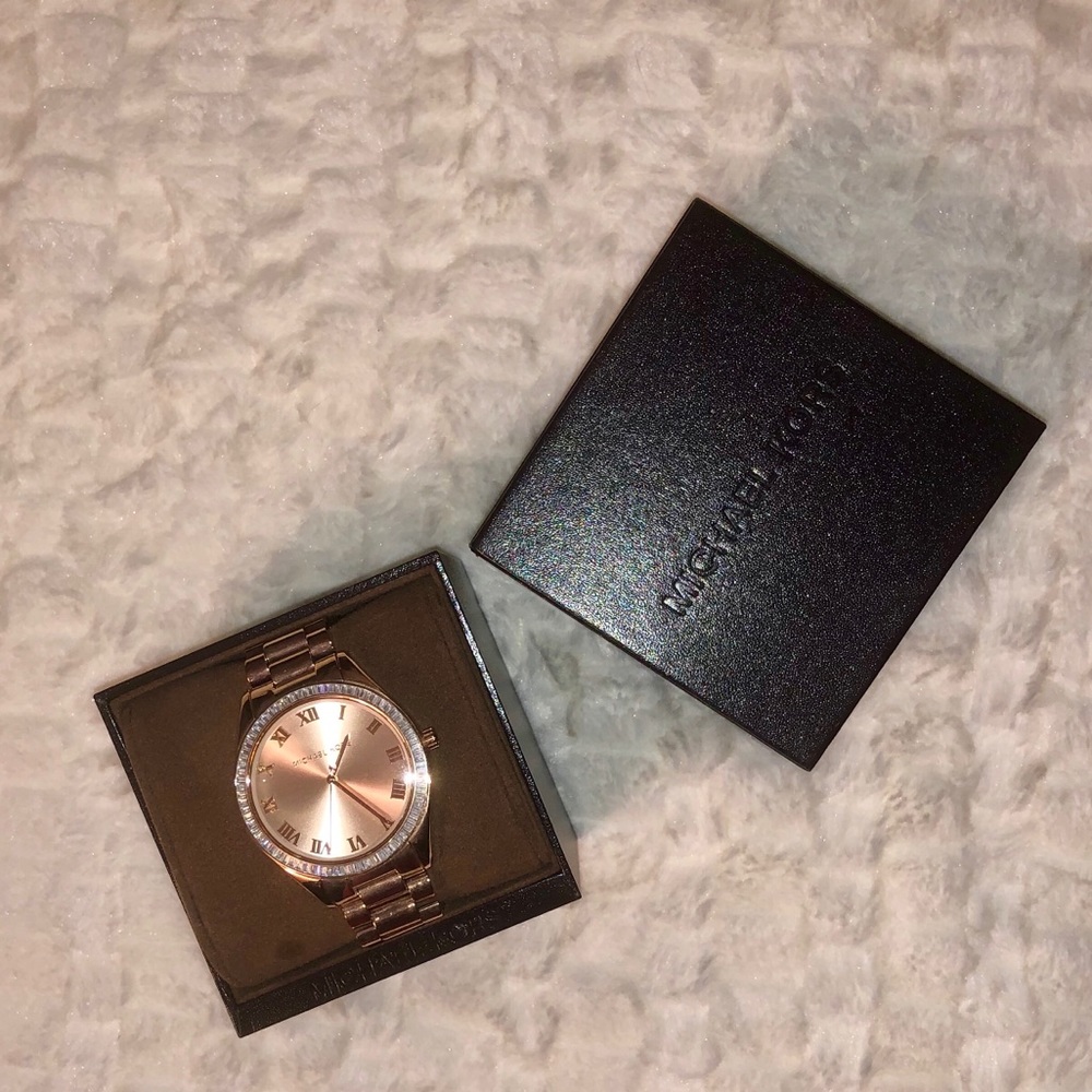 Michael Kors rose gold watch NIB